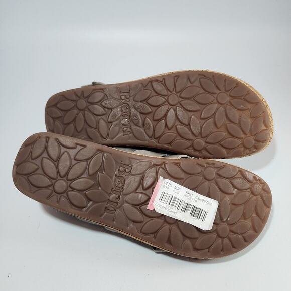 Born Blue Gray Leather Strap Sandals - Picture 9 of 10